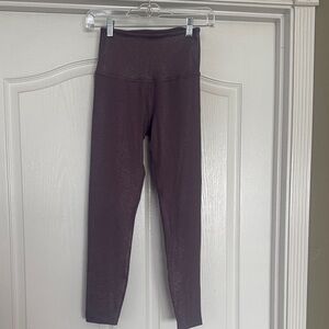 Beyond Yoga Shimmering Purple Leggings